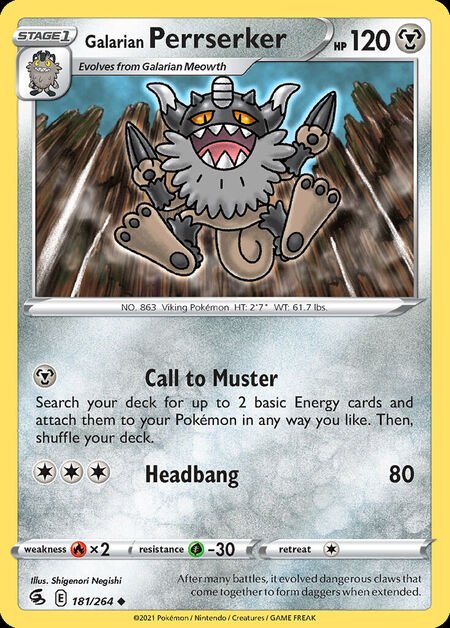 Galarian Perrserker FST 181