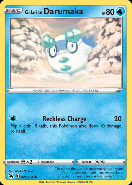 Galarian Darumaka FST 71