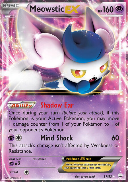 Meowstic-EX Generations 37