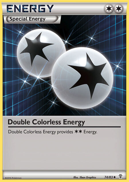Double Colorless Energy Generations 74