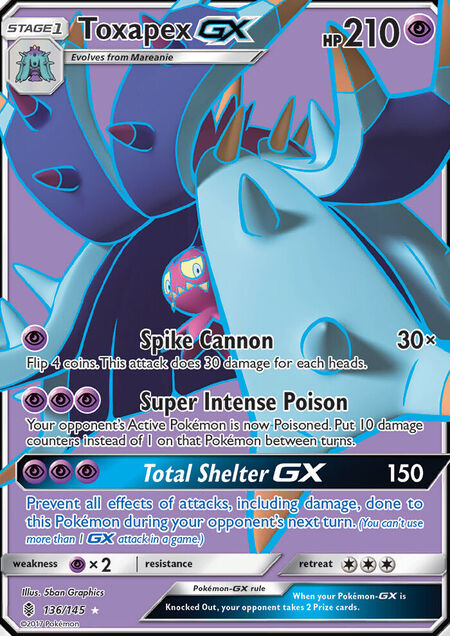 Toxapex-GX Guardians Rising 136