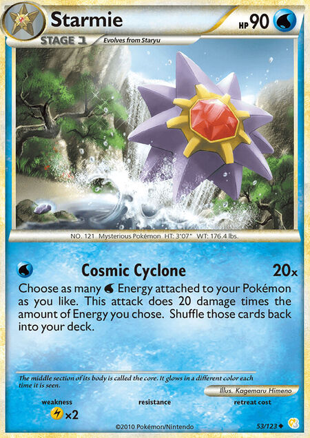 Starmie Hgss 53 Heartgold Soulsilver 53 Card Tcg One
