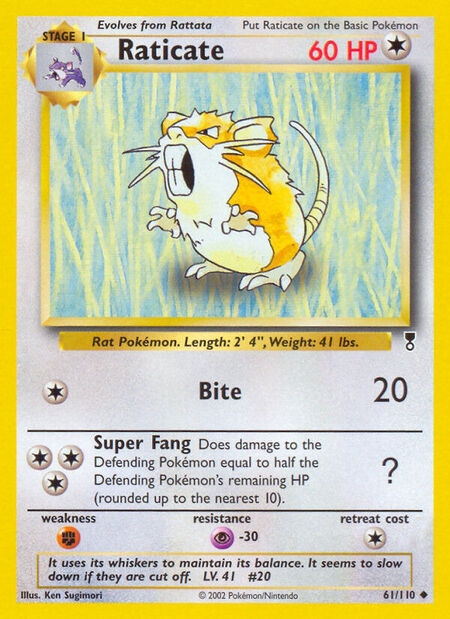 Raticate Legendary Collection 61