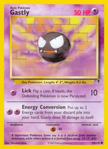 Gastly Legendary Collection 76
