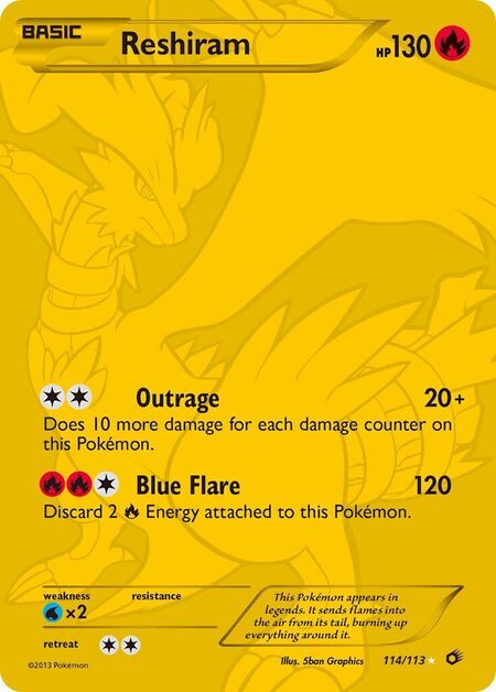 Reshiram Legendary Treasures 114