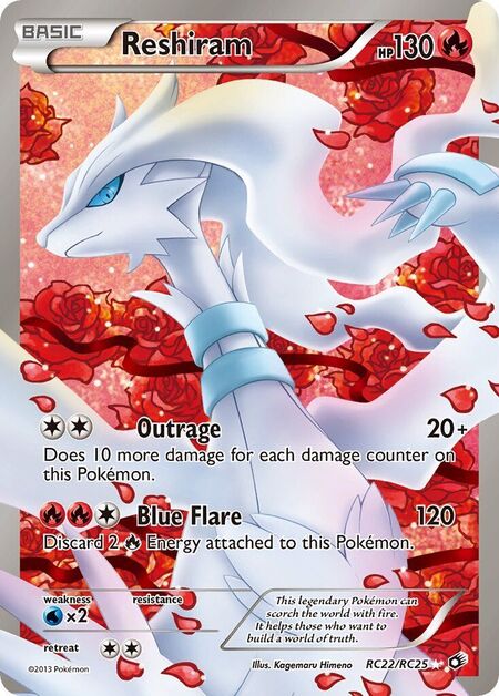 Reshiram Legendary Treasures RC22