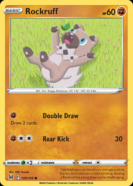 Rockruff LOR 109