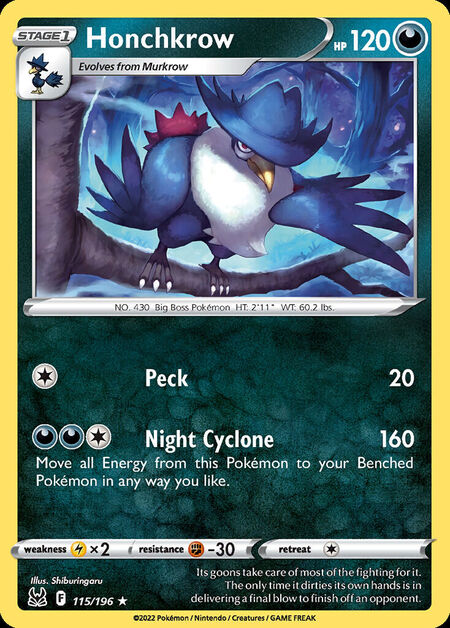 Honchkrow LOR 115