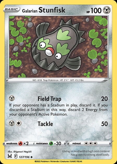 Galarian Stunfisk LOR 127