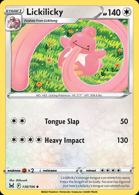 Lickilicky LOR 139