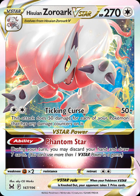 Hisuian Zoroark VSTAR LOR 147