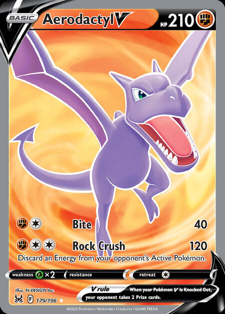 Aerodactyl V LOR 179