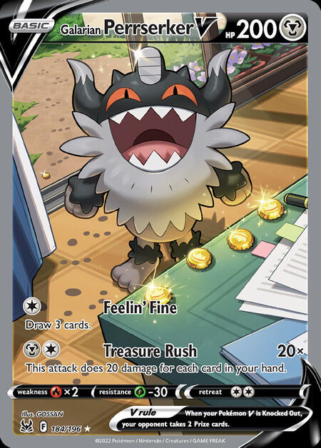 Galarian Perrserker V LOR 184