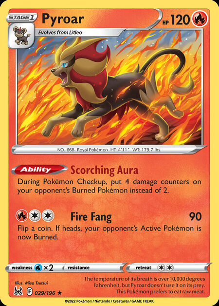 Pyroar LOR 29