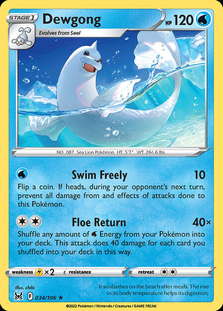 Dewgong LOR 34