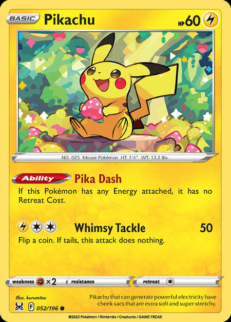Pikachu LOR 52