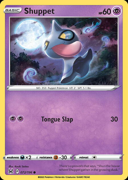 Shuppet LOR 72