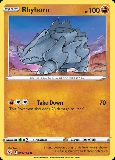Rhyhorn LOR 89