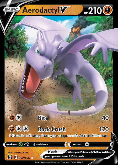 Aerodactyl V LOR 92