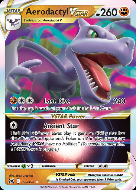 Aerodactyl VSTAR LOR 93
