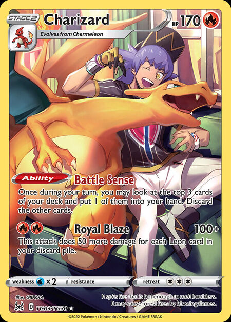 Charizard LOR TG03