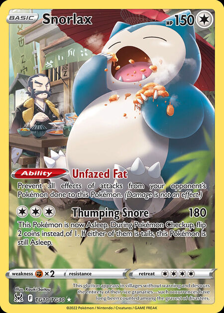 Snorlax LOR TG10