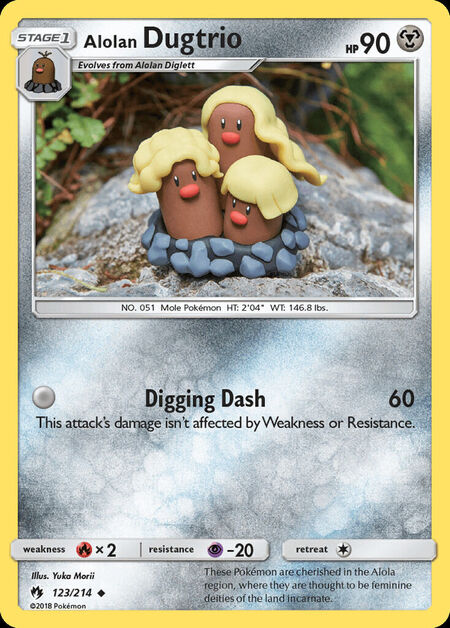 Alolan Dugtrio Lost Thunder 123