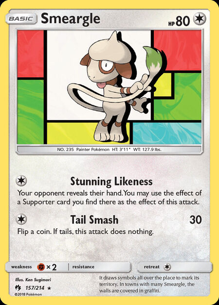 Smeargle Lost Thunder 157