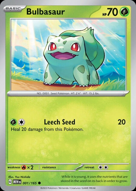 Bulbasaur MEW 1