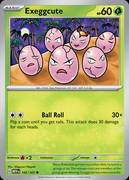 Exeggcute MEW 102