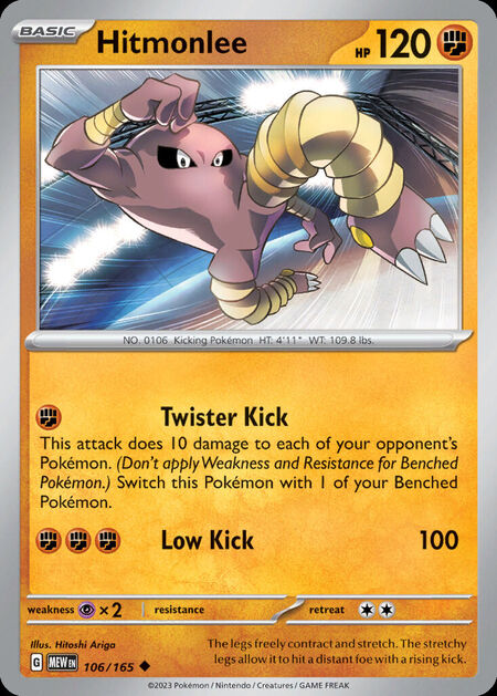 Hitmonlee MEW 106