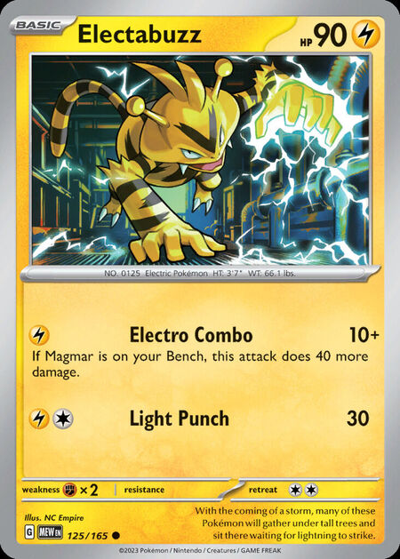 Electabuzz MEW 125