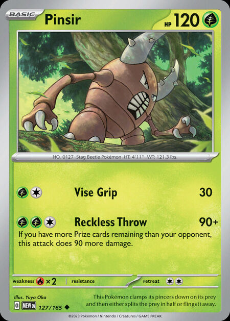 Pinsir MEW 127