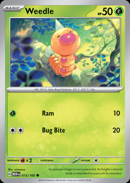 Weedle MEW 13