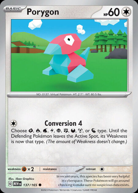 Porygon MEW 137