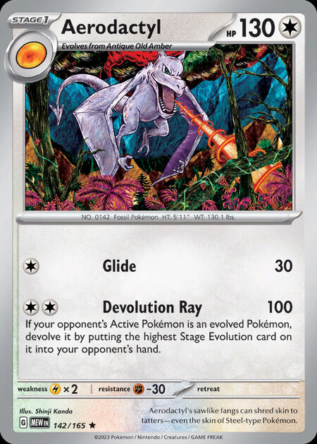 Aerodactyl MEW 142