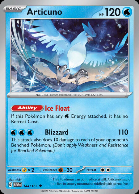 Articuno MEW 144