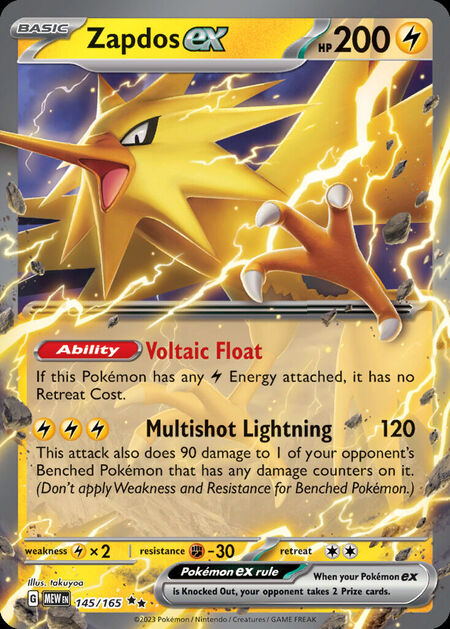 Zapdos ex MEW 145