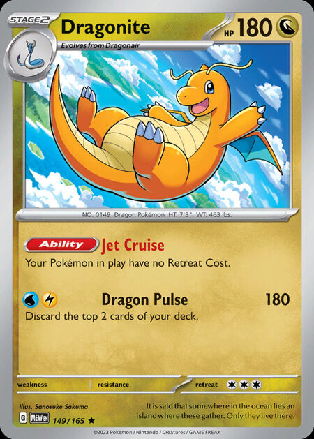 Dragonite MEW 149