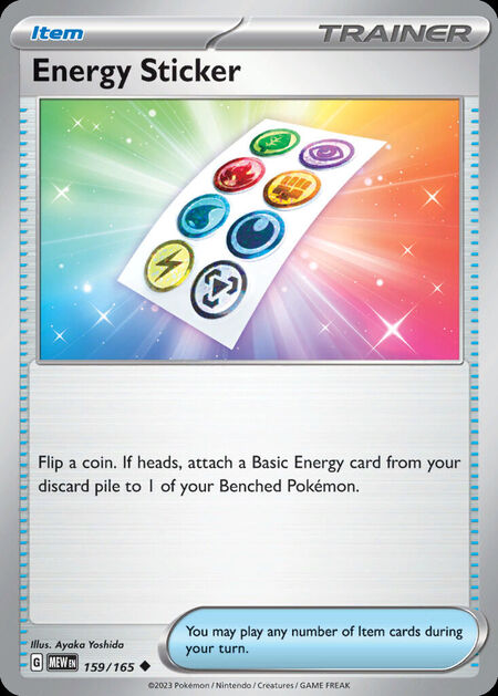 Energy Sticker MEW 159