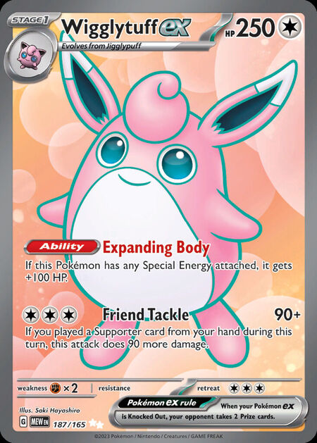 Wigglytuff ex MEW 187