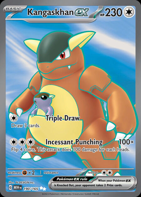 Kangaskhan ex MEW 190