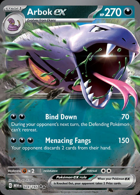 Arbok ex MEW 24