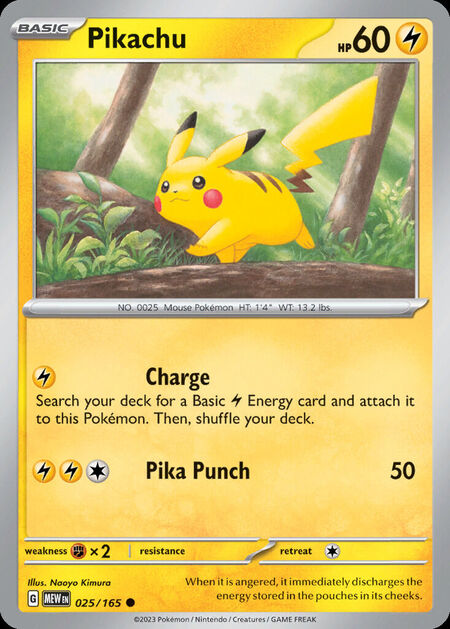 Pikachu MEW 25