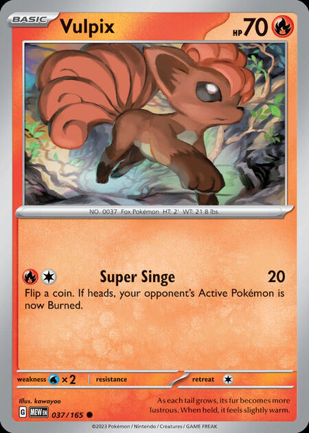Vulpix MEW 37