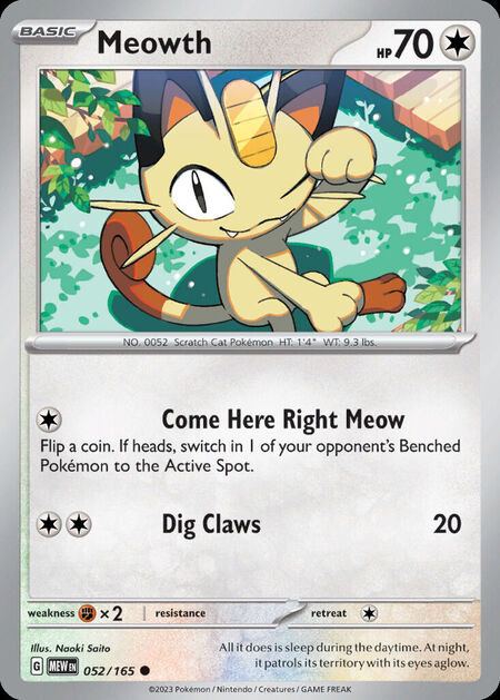 Meowth MEW 52