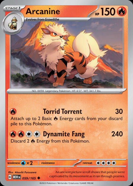 Arcanine MEW 59