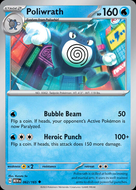 Poliwrath MEW 62