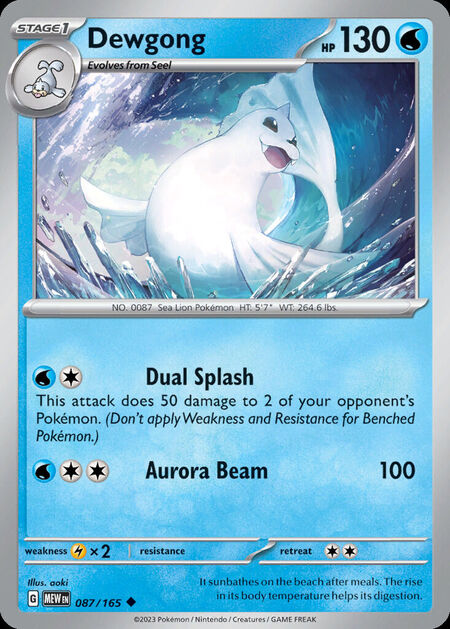 Dewgong MEW 87