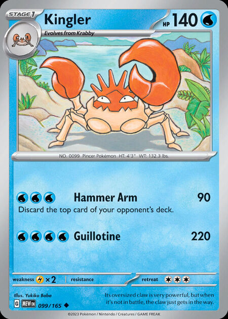 Kingler MEW 99